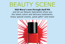 Macy’s “Beauty Scene” email