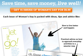 Woman’s Day subscription email
